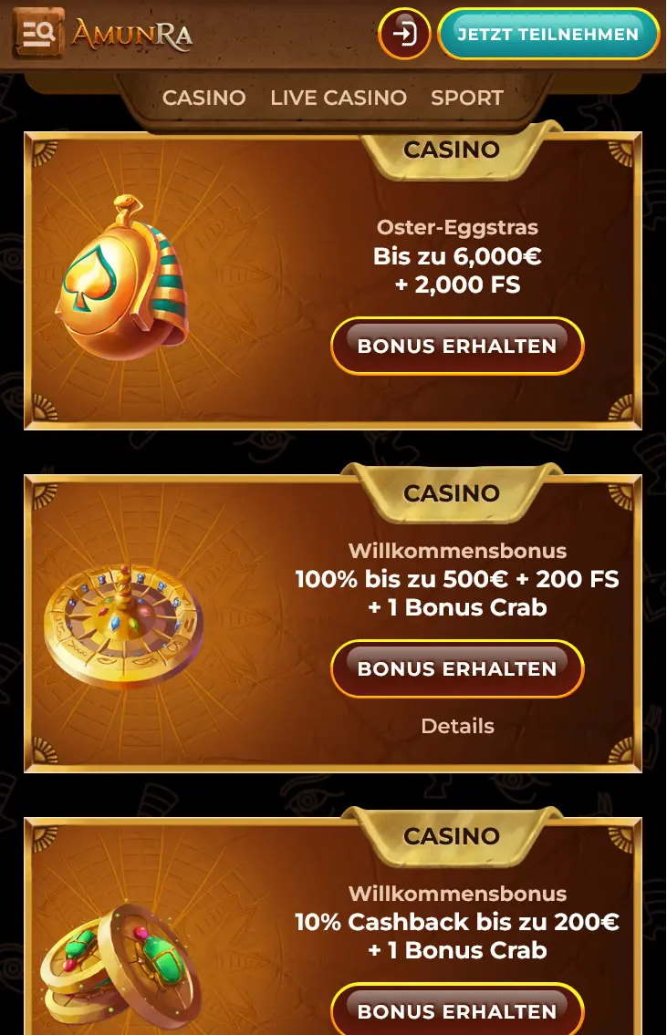 amunra casino bonus